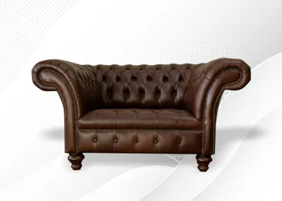 Image de Fauteuil Chesterfield rembourré Relax tissu textile cuir Lounge Club monoplace Nouveau