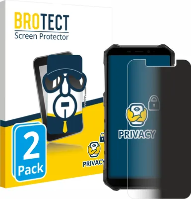 Produktbild von 2x BROTECT Sichtschutzfolie für Ulefone Armor X9 Pro Anti-Spy Privacy Sichtschutz Blickschutz Folie Blaulicht-Schutz