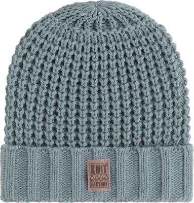 Produktbild von Knit Factory Robin Mütze - Stone Green - One Size