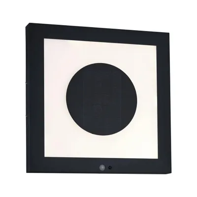 Produktbild von Paulmann LED Solarleuchte Panel Taija Anthrazit 40x40cm IP44 2W 200lm warmweiß 3000K mit Sensor
