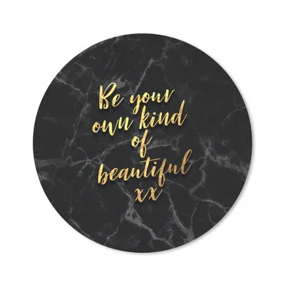 Produktbild von MuchoWow® Mauspad Mousepad Zitate - Selbstvertrauen - Gold - Marmor 20x20 cm - Mousepads - Maus Mat - Pad - Mausunterlage - Schreibtischmatte