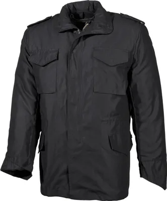Produktbild von MFH US Feldjacke M65, m. auskn. Steppfutter, schwarz
