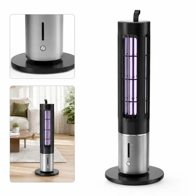 Produktbild von LED UV Mückenlampe elektrisch mit Akku, Hochspannung Insektenfalle, geräuschlos, wiederaufladbar, für Zuhause, Garten, Camping, Fliegenfänger