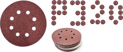 Produktbild von Klett-Schleifscheiben 125 mm mit Löchern für Exzenterschleifer P320 20 Stk.