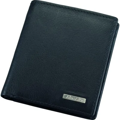 Produktbild von Alassio Mini-Geldbörse Leder im Hochformat schwarz