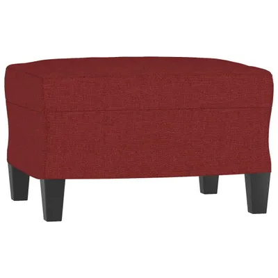 Image de vidaXL Tabouret de pied rouge vin 60x50x41 cm Tissu