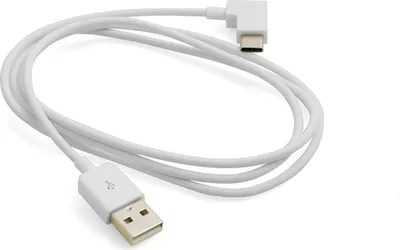 Produktbild von System-S USB 3.1 Typ C 90° Rechts Gewinkelt zu USB 2.0 A Kabel 50cm