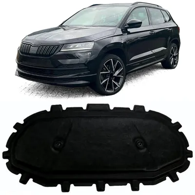 Produktbild von Motorhaube Matte mit Alu Tape für Skoda Karoq ab 2017 Motordämmmatte Dämmmatte