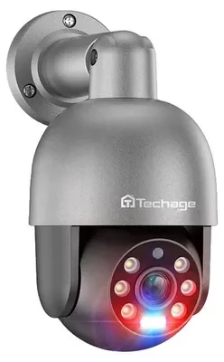 Image de Caméra de sécurité, résolution 8 MP, fonction de vision nocturne, 1 caméra PTZ 8 MP