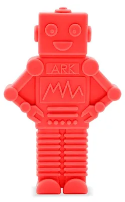 Productafbeelding van ARK Therapeutische kauwroboter, rood, voor kinderen. Sensorisch speelgoed. Extra grote, robotvormige kauwtool met meer volume, ideaal voor kinderen die graag stevig kauwen.