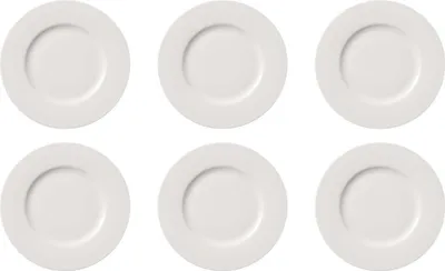 Produktbild von Villeroy & Boch TWIST WHITE 6er Set Frühstücksteller Ø 21.5cm weiß porzellan