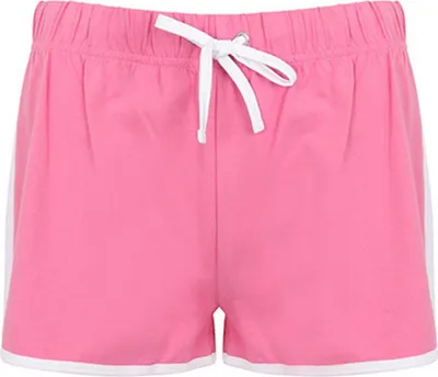 Produktbild von SF Women SK069 | Ladies Retro Shorts - Farbe: Bright Pink/White - Größe: XL