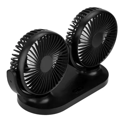 Obrázok produktu pre Ventilátor USB, ventilátor klimatizácie, ventilátor do auta, ventilátor s dvojitou hlavou, ventilátor s dvojitou hlavou, ventilátor do auta s dvojitou hlavou