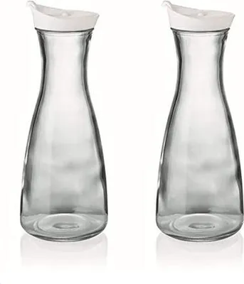 Produktbild von Karaffe mit Deckel 2er Set weiß 1 Liter