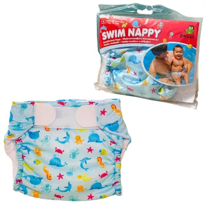 Immagine prodotto di Freds Swim Academy Wasbare Zwemluier Zeedieren Maat 1 4-9 kg Blauw