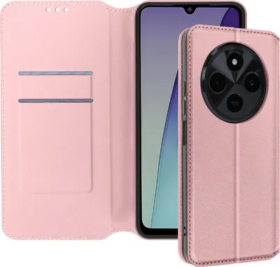 Produktbild von Avizar, Classic Edition Kunstlederetui Xiaomi Redmi 14C, Champagnerrosa