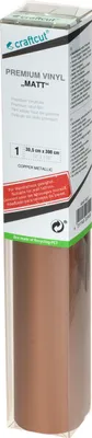Produktbild von craftcut M27 Plotterfolie matt COPPER-METALLIC 30,5 x 300 cm