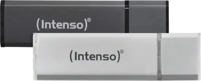 Produktbild von Intenso AluLine USB Drive 32GB Doppelpack 2x32GB