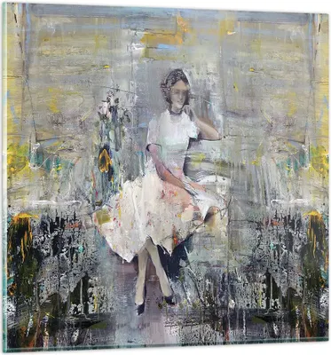 Produktbild von Bilder auf glas - Einteilig - Zeitgenössisch Malerei Frau - 70x70cm - Glasbilder - Wandbilder - Bilder - Wanddekoration aus Glas - Glas Bilder - Wandbild auf Glas - GAC70x70-4596