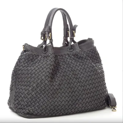 Produktbild von BZNA Handtasche Ronja grau Designer Umhängetasche Shopper