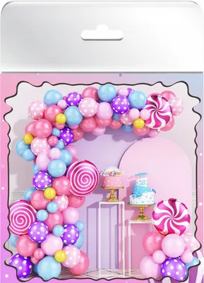 Image de Guirlande de ballons, rideau décoratif pour fête d'anniversaire, set de ballons
