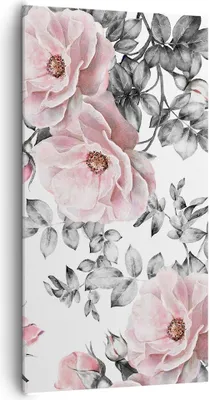 Produktbild von Bild auf Leinwand - Leinwandbild - Blumen Blätter Pflanze Rose - 65x120cm - Wand Bild - Wanddeko - Leinwanddruck - Bilder - Kunstdruck - Wanddekoration - Leinwand bilder - Wandkunst - PA65x120-2952