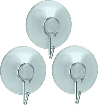 Produktbild von Metaltex Saughaken 3er Set transparent