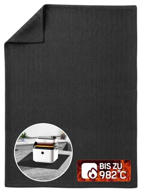 Produktbild von EVOCAMP Brandschutzmatte 45x60cm, feuerfest bis 982 °C, aus voroxidierte Fasern, flexibel, pflegeleicht – Unterlage für Grill & Werkstatt