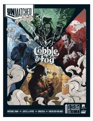 Produktbild von Unmatched: Cobble & Fog (Englische Ausgabe) – Brettspiel – Mondo Games – 2-4 Spieler – 9+