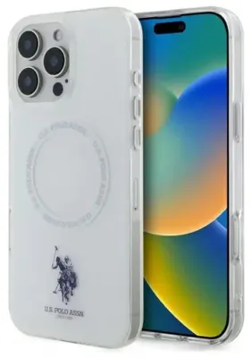 Zdjęcie produktu dla Us Polo Ushmp16Xhocldpw Iphone 16 Pro Max 6.9" Biały/White Iml Ring Magsafe