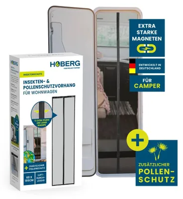 Immagine prodotto di Tenda HOBERG contro insetti e pollini per roulotte - 60 x 195 cm