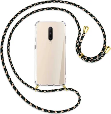 Produktbild von Handykette Backcover-Schutzhülle mit Band (Metall goldfarben) für OnePlus 7 Pro - camouflage