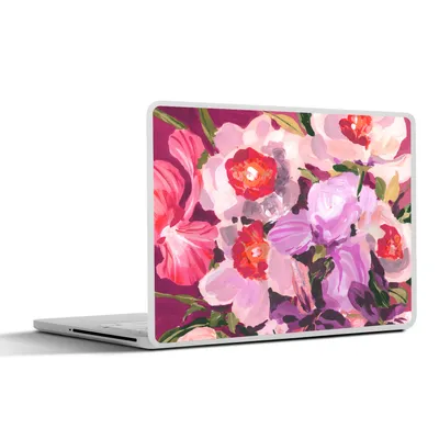 Produktbild von MuchoWow® Laptop Aufkleber Sticker Cover Rosa - Orchidee - Blumen - Botanisch 40x30 cm - Laptop Dekoration - Selbstklebend