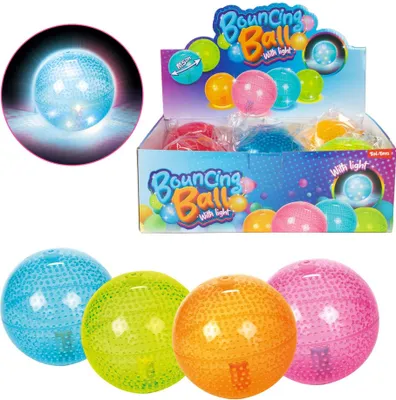 Immagine prodotto di Palla rimbalzante neon con luce Toi-toys 10 cm