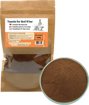 Produktbild von Tannine für Rotwein 200g - Weintannin, Pulver Tannine, Wein Machen, Wein-Tannin