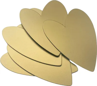 Produktbild von Groovy Magnets Herz Magnete - Gold - 5er-Set | Groovy Magnets
