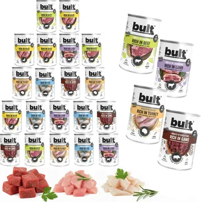 Image de BULT Aliments humides pour chiens en boîtes, mélange de saveurs 20 + 4   24 x 400 g