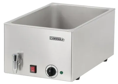 Bain-Marie GN 1/1 mit Ablasshahn, Edelstahl, 7,5 kg