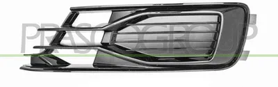 Produktbild von PRASCO Lüftungsgitter Grill Stoßfänger für AUDI A6 Avant (4G5, 4GD, C7) ohne Loch/Löcher für Nebellampen Schwarz
