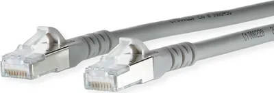 Produktbild von METZ CONNECT Patchkabel Cat.6A AWG 26, LSOH, grau, 6 m