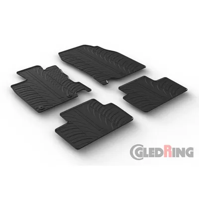 Produktbild von Gledring Fußmatten Set Gummi für RENAULT Kadjar (HA, HL) Vorne+Hinten