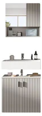 Produktbild von Badmöbel Set 2-teilig "Livia" in Kaschmir Badkombination 60 x 180 cm