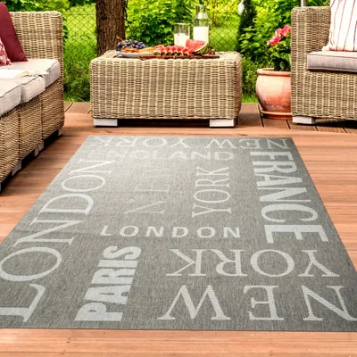 Obrázok produktu pre Koberec v dizajne sisalu City, sivý, rozmery – 200 x 290 cm