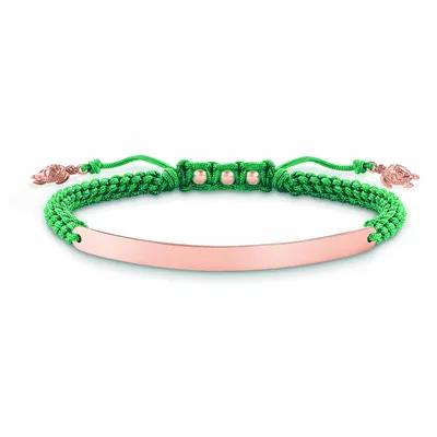 Produktbild von Thomas Sabo Damen Armband 925 Silber Grün/Rosegold LBA0057-597-6-L19v