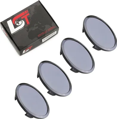 Produktbild von 4x Radnabenkappe Nabendeckel Felgendeckel Schwarz ø 68,5mm für SEAT SKODA VW