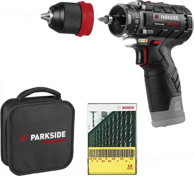 Produktbild von PARKSIDE PERFORMANCE 12V Akku-Bohrschrauber PBSPA 12+ Bosch Bohrerset