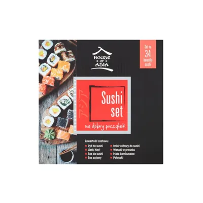 Obrázek produktu pro Sushi startovací sada pro 2–4 osoby – kompletní balíček pro přípravu maki, nigiri a misek doma