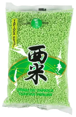 Produktbild von Golden Chef Tapiokaperlen grün 400g