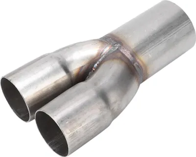 Image de Acier inoxydable -Collecteur de tuyau d'échappement 2 pouces Double entrée Single 2,5 pouces sortie