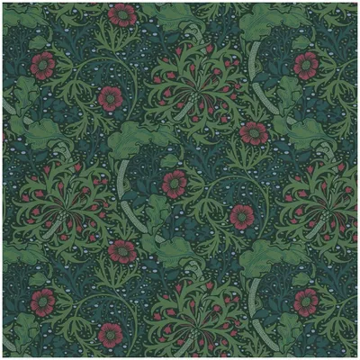 Produktbild von Profhome 390591-GU Blumen Tapete Floral matt grün schwarz rot petrol 5,33 m2